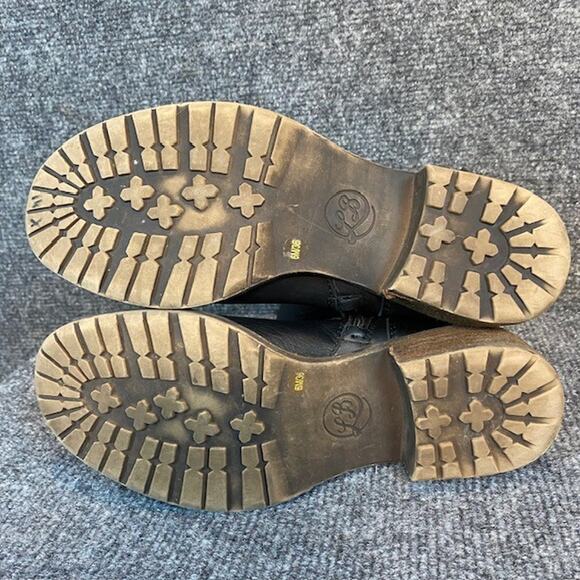 Lucky Brand Black Dunes Leather Buckle Booties Moto Boots Womens 6 - Picture 6 of 9